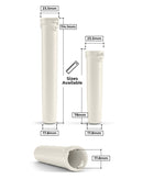 Child Resistant | Recyclable Alignment White Ocean Plastic Tubes 78mm | White - Green Earth Packaging - 2