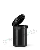 Child Resistant & Tamper Evident | Recyclable Plastic Pop Top Containers 6 Dram | 550 Count Black Green Earth Packaging - 2