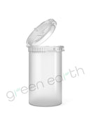 Child Resistant & Tamper Evident | Recyclable Plastic Pop Top Containers 19 Dram | 256 Count Clear Green Earth Packaging - 12