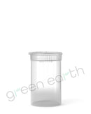 Child Resistant | Translucent Recyclable Plastic Pop Top Containers 6 Dram | 600 Count Clear Green Earth Packaging - 3