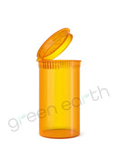 Child Resistant | Translucent Recyclable Plastic Pop Top Containers 19 Dram | 225 Count Amber Green Earth Packaging - 24