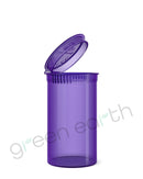 Child Resistant | Translucent Recyclable Plastic Pop Top Containers 19 Dram | 225 Count Purple Green Earth Packaging - 19