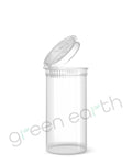 Child Resistant | Translucent Recyclable Plastic Pop Top Containers 13 Dram | 315 Count Clear Green Earth Packaging - 6