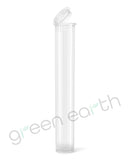 Child Resistant | Translucent Recyclable Plastic Pop Top Squeeze Tubes 116mm | Clear Open Green Earth Packaging - 12