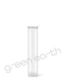 Child Resistant | Translucent Recyclable Plastic Pop Top Squeeze Tubes 90mm | Clear Closed Green Earth Packaging - 8