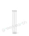 Child Resistant | Translucent Recyclable Plastic Pop Top Squeeze Tubes 95mm | Clear Closed Green Earth Packaging - 10