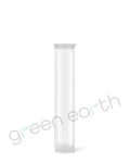 Child Resistant | Translucent Recyclable Plastic Pop Top Squeeze Tubes 98mm | Clear Closed Green Earth Packaging - 11