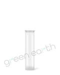Child Resistant | Translucent Plastic Pop Top Squeeze Tubes 78mm | 1200 Count Clear Closed Green Earth Packaging - 7