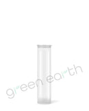 Child Resistant | Translucent Plastic Pop Top Squeeze Tubes 78mm | 1200 Count Clear Closed Green Earth Packaging - 7