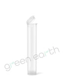Child Resistant | Translucent Recyclable Plastic Pop Top Squeeze Tubes 95mm | Clear Open Green Earth Packaging - 9