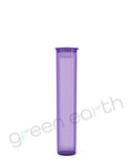 Child Resistant | Translucent Recyclable Plastic Pop Top Squeeze Tubes 95mm | Purple Closed Green Earth Packaging - 14