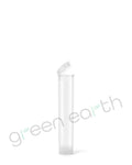 Child Resistant | Translucent Recyclable Plastic Pop Top Squeeze Tubes 70mm | Clear Open Green Earth Packaging - 1