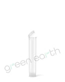 Child Resistant | Translucent Recyclable Plastic Pop Top Squeeze Tubes 70mm | Clear Open Green Earth Packaging - 1