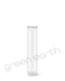 Child Resistant Translucent Recyclable Plastic Pop Top Squeeze Tubes | 90mm - Closed | Sample Green Earth Packaging - 1