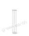 Child Resistant Translucent Recyclable Plastic Pop Top Squeeze Tubes | 98mm - Closed | Sample Green Earth Packaging - 1