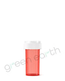 CR | Translucent Recyclable Push & Turn Plastic Reversible Cap Vials 13 Dram | 275 Count Red Green Earth Packaging - 47