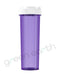 CR | Translucent Recyclable Push & Turn Plastic Reversible Cap Vials 60 Dram | 100 Count Purple Green Earth Packaging - 60