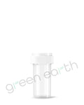 Child Resistant | Recyclable Push & Turn Plastic Reversible Cap Vials 13 Dram | 275 Count Clear Green Earth Packaging - 62