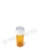 Child Resistant | Translucent Push & Turn Plastic Reversible Cap Vials 8 Dram | 410 Count Amber Green Earth Packaging - 5