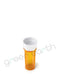 Child Resistant | Translucent Push & Turn Plastic Reversible Cap Vials 8 Dram | 410 Count Amber Green Earth Packaging - 6