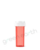 CR | Translucent Recyclable Push & Turn Plastic Reversible Cap Vials 16 Dram | 230 Count Red Green Earth Packaging - 48