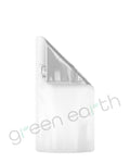 Pinch N Slide | CR & Tamper Proof | V3.0 Matte Mylar Bag w/ Window & Tear Notch 3.6" x 5.7" | White Green Earth Packaging - 7