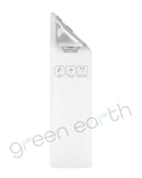 Pinch N Slide | CR & Tamper Proof | V3.0 Matte Mylar Bag w/ Window & Tear Notch 2.4" x 7.9" | White Green Earth Packaging - 6