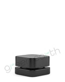 Qube | Child Resistant | Small Square Glass Jars w/ Lids 5mL | Black with Black Lid Green Earth Packaging - 18