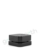 Qube | Child Resistant | Small Square Glass Jars w/ Lids 9mL | Black with Black Lid Green Earth Packaging - 20