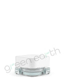 Qube | Child Resistant | Small Square Glass Jars w/ Lids 5mL | Clear with White Lid Green Earth Packaging - 14