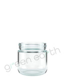 Rounded Base Recyclable 53/400 Clear Glass Jars | 2.5oz - Clear | Sample Green Earth Packaging - 1