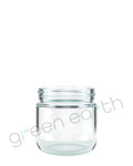 Rounded Base Recyclable 53/400 Clear Glass Jars 2.5oz | 32 Count Clear Green Earth Packaging - 1