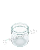 Rounded Base Recyclable 53/400 Clear Glass Jars 2.5oz | 32 Count Clear Green Earth Packaging - 2