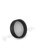 Screw Top Flat Smooth Matte Plastic 50/400 Lids 50-400 | 100 Count Black Green Earth Packaging - 2