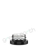 Small Recyclable 38/400 9mL Glass Jars | 9mL - Black w/ Metallized Interior | Sample Green Earth Packaging - 1