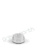 Small Recyclable Clear Plastic Jars w/ Lids & White Silicone Inserts 5 mL | Clear - Green Earth Packaging - 7
