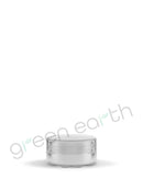 Small Recyclable Clear Plastic Jars w/ Lids & White Silicone Inserts 5 mL | Clear - Green Earth Packaging - 2