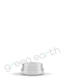 Small Recyclable Clear Plastic Jars w/ Lids & White Silicone Inserts 5 mL | Clear - Green Earth Packaging - 6
