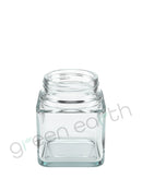 Square Recyclable 46/410 3 Oz Clear Glass Jars 3 Oz | 80 Count Clear Green Earth Packaging - 2