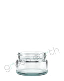 Straight Sided Clear Recyclable 50/400 Glass Jars | 1 Oz - Clear | Sample Green Earth Packaging - 1