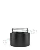 Straight Sided Clear Recyclable 50/400 Glass Jars | 2 Oz - Black | Sample Green Earth Packaging - 1