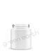 Straight Sided Clear Recyclable 50/400 Glass Jars | 3 Oz - White | Sample Green Earth Packaging - 1