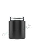 Straight Sided Clear Recyclable 50/400 Glass Jars | 4 Oz - Black | Sample Green Earth Packaging - 1