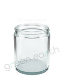 Straight Sided Clear Recyclable 63/400 Glass Jars 6 Oz | 24 Count Clear Green Earth Packaging - 2