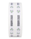 Tamper Evident | Biodegradable Packaging Symbol 0.5in x 2.75in Dogbone Sticker Labels | White Green Earth Packaging - 7