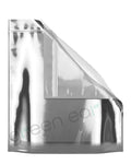 Tamper Evident | Glossy Mylar Bags w/ Window Tear Notch 14.6in x 16.4in | Silver No Tear Notch Green Earth Packaging - 28