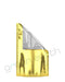 Tamper Evident | Glossy Mylar Bags w/ Window Tear Notch 4in x 6.5in (Small) | Gold Tear Notch Green Earth Packaging - 30