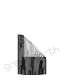 Tamper Evident | Glossy Mylar Bags w/ Window Tear Notch 3.6in x 5in | Black No Tear Notch Green Earth Packaging - 9
