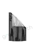Tamper Evident | Glossy Mylar Bags w/ Window Tear Notch 4in x 6.5in (Small) | Black Tear Notch Green Earth Packaging - 10