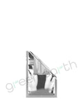Tamper Evident | Glossy Mylar Bags w/ Window Tear Notch 3in x 4.5in | Silver Tear Notch Green Earth Packaging - 21
